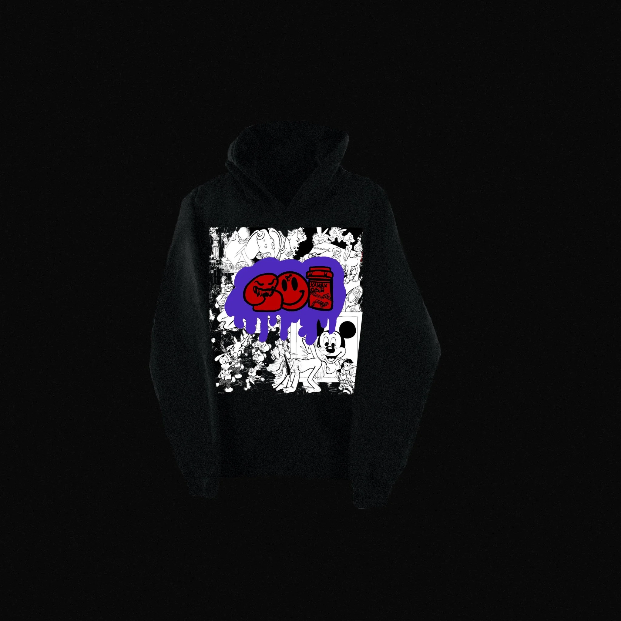 BLACK SEX E AND X HOODIES