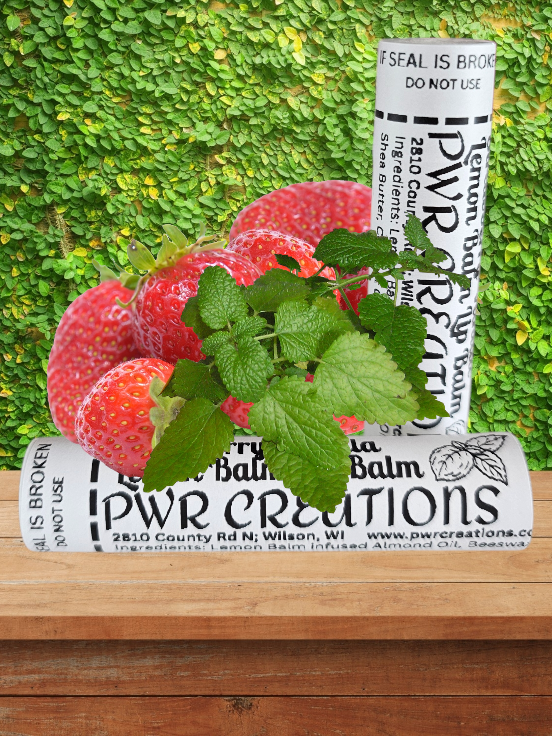 Strawberry Vanilla Lemon Balm Lip Balm