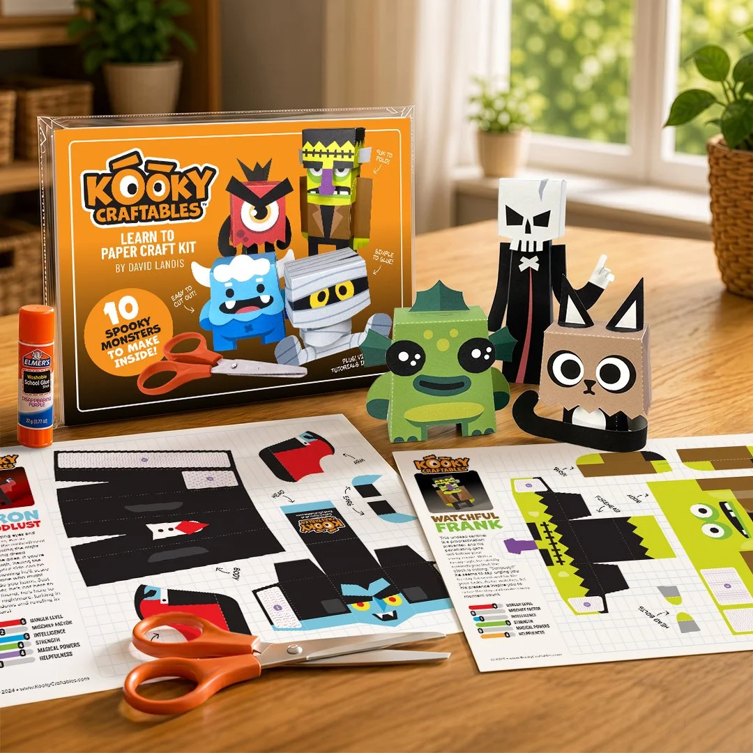 Kooky Craftables Paper Craft Kit - Spooky Monsters