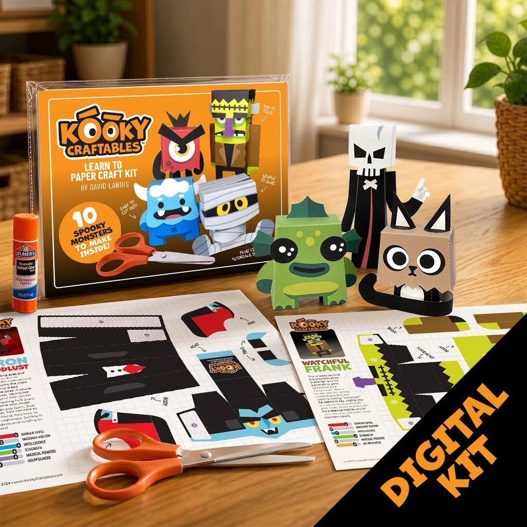 DIGITAL Kooky Craftables Craft Kit - Spooky Monsters