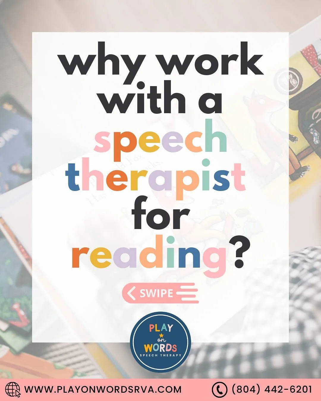 Speech therapists are more than just working on the &lsquo;r&rsquo; sound. 👀 We are actually one of the BEST resources and professionals for helping struggling readers! 📚

Why work with an SLP to help your child with reading skills? Why an SLP (ins