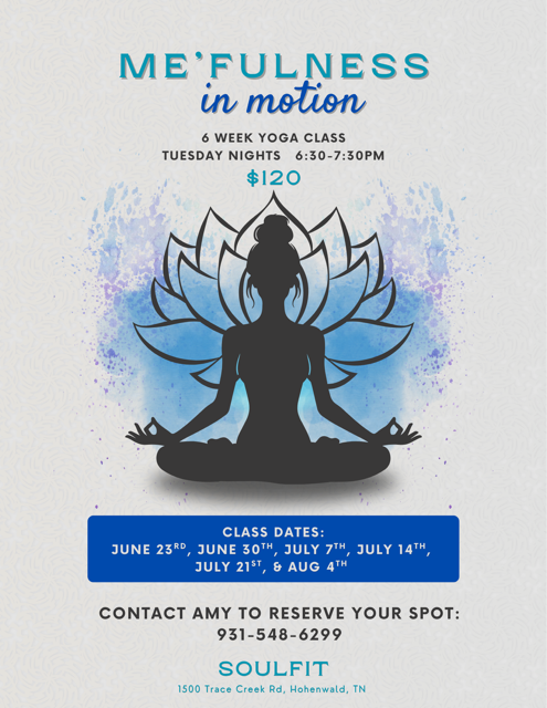 Me'Fulness in Motion Yoga Class 