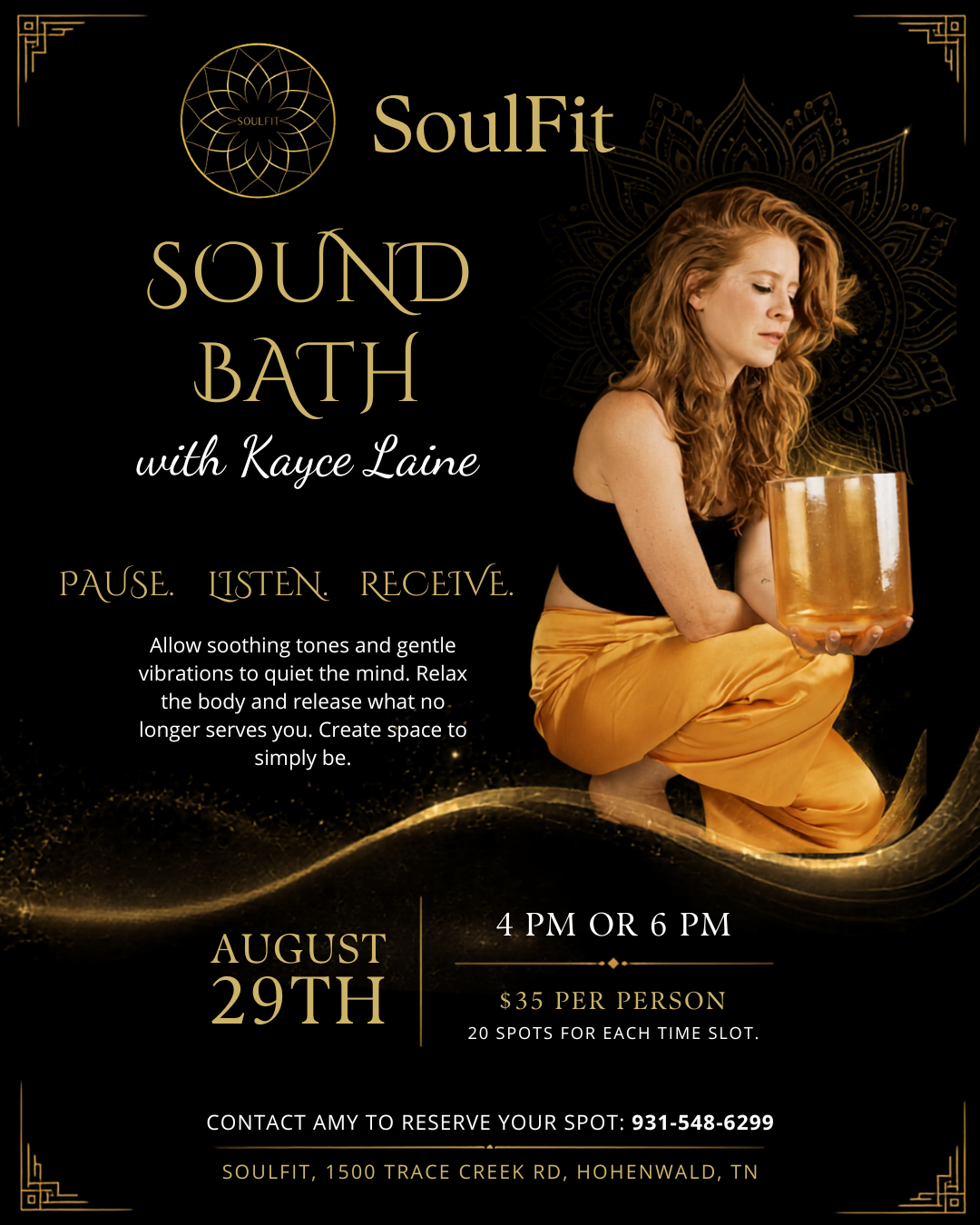 Sound Bath with Kayce Laine (6pm)