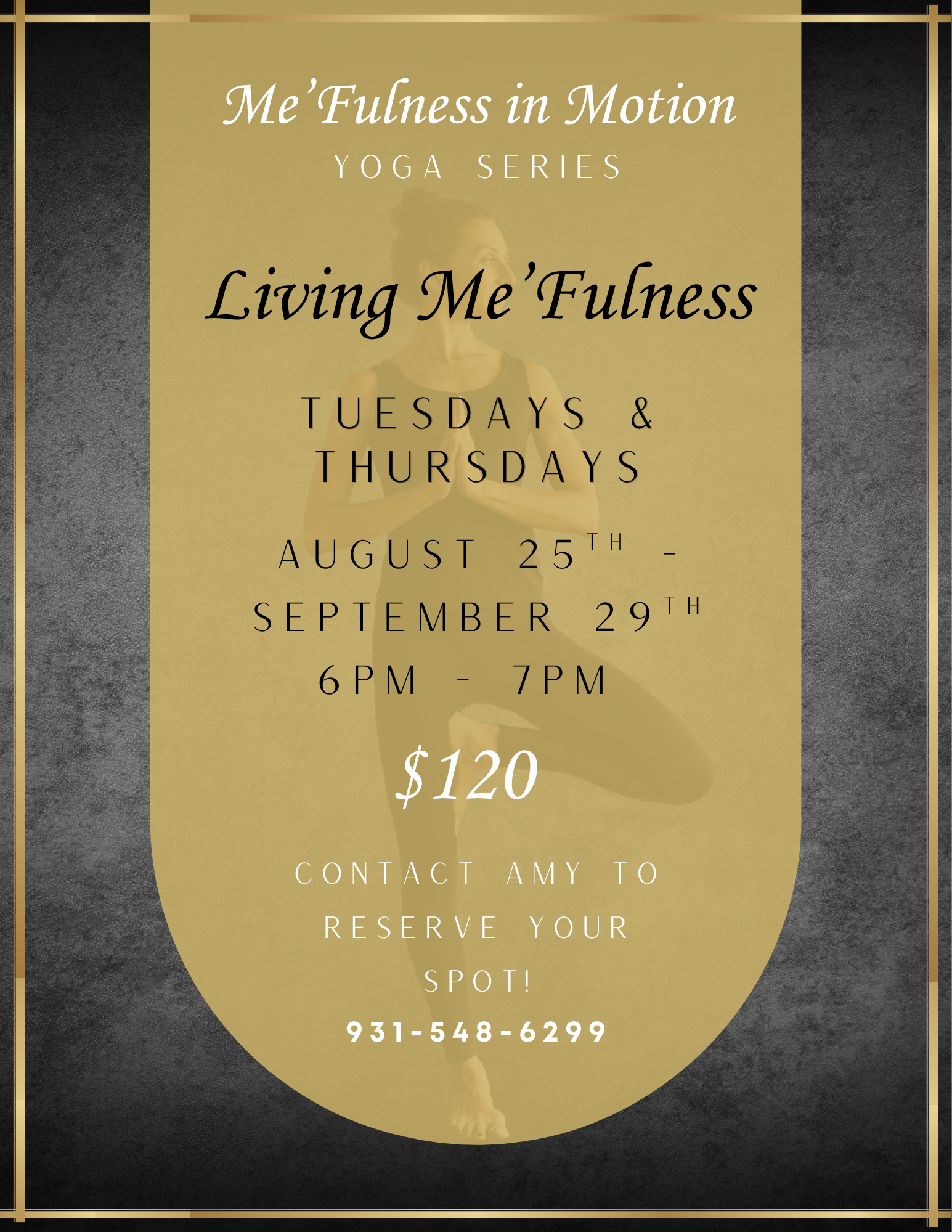 Me'Fulness in Motion Yoga Class 