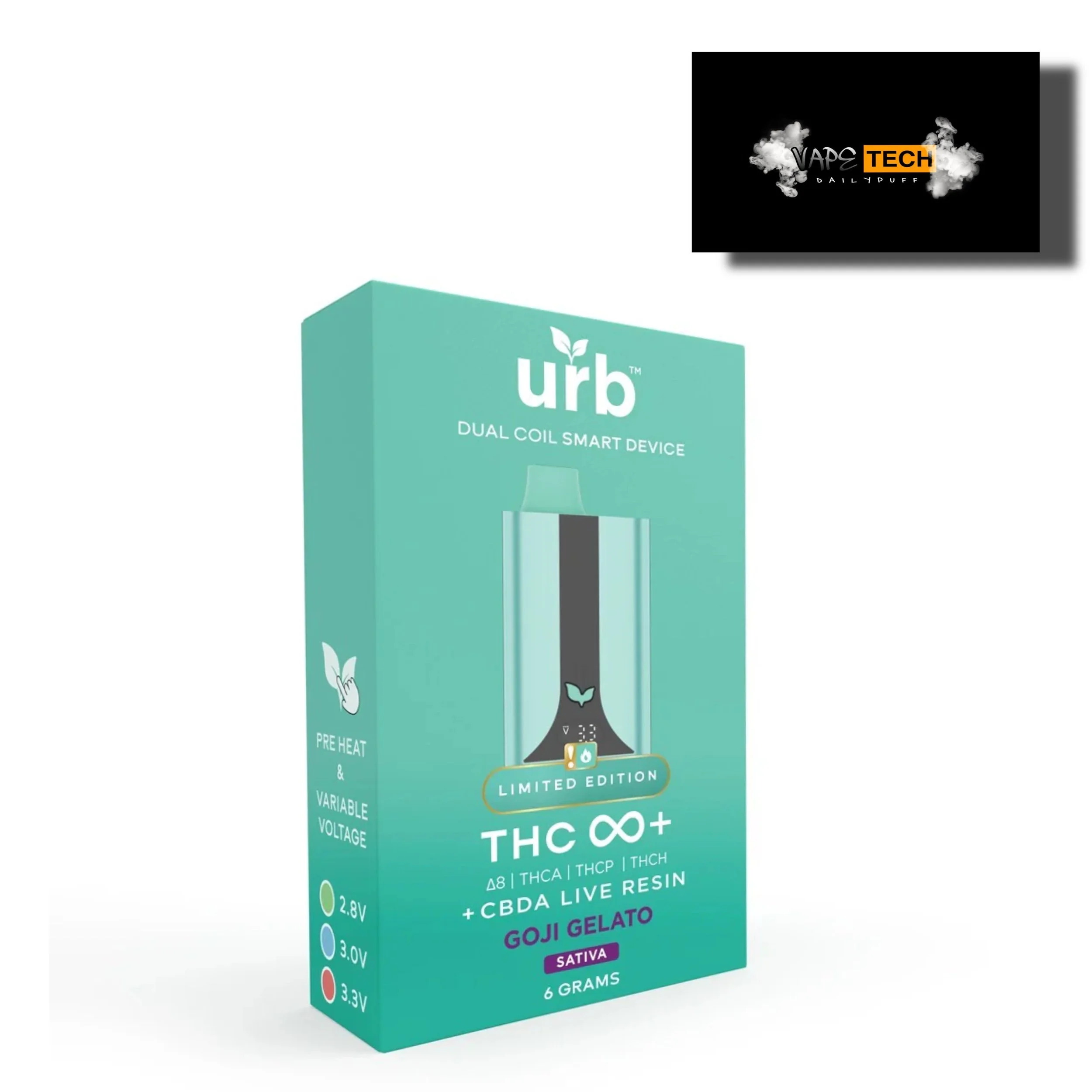 URB THC INFINITY LIMITED EDITION (D8 | THCA | THCP | THCH) + CBDA LIVE RESIN 6 GRAM (NEW STOCKS)