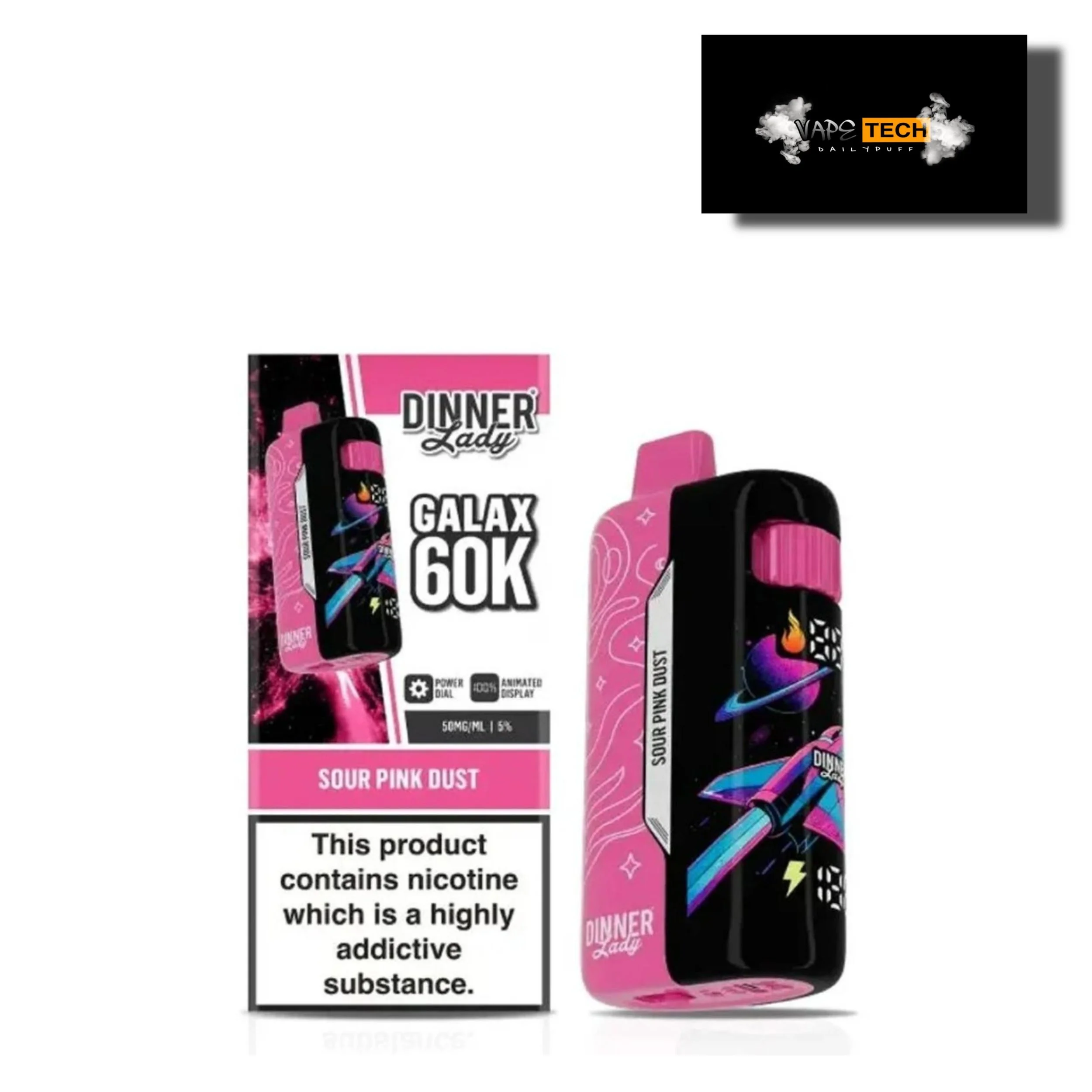 DINNER LADY GALAX 60,000 PUFFS (NEW STOCKS)
