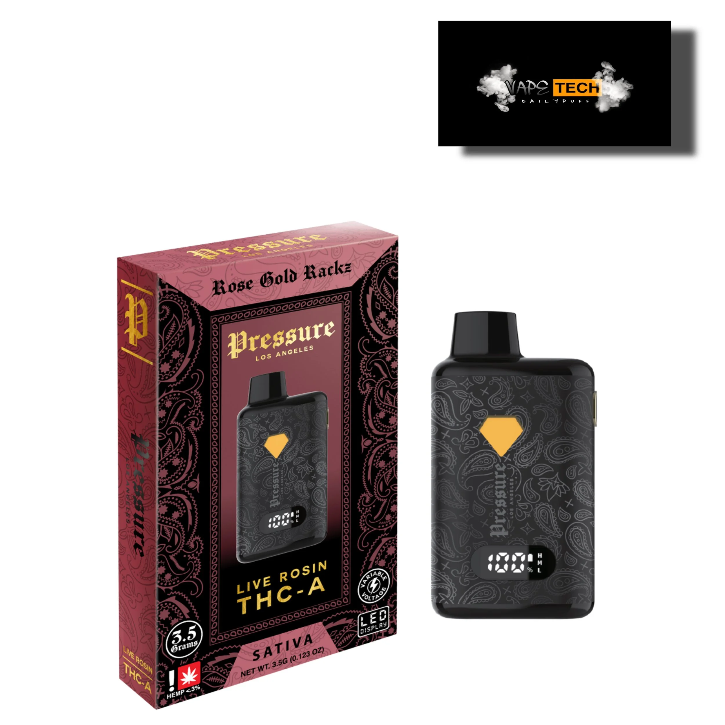 PRESSURE 3.5G LIVE ROSIN THC-A (NEW STOCKS)