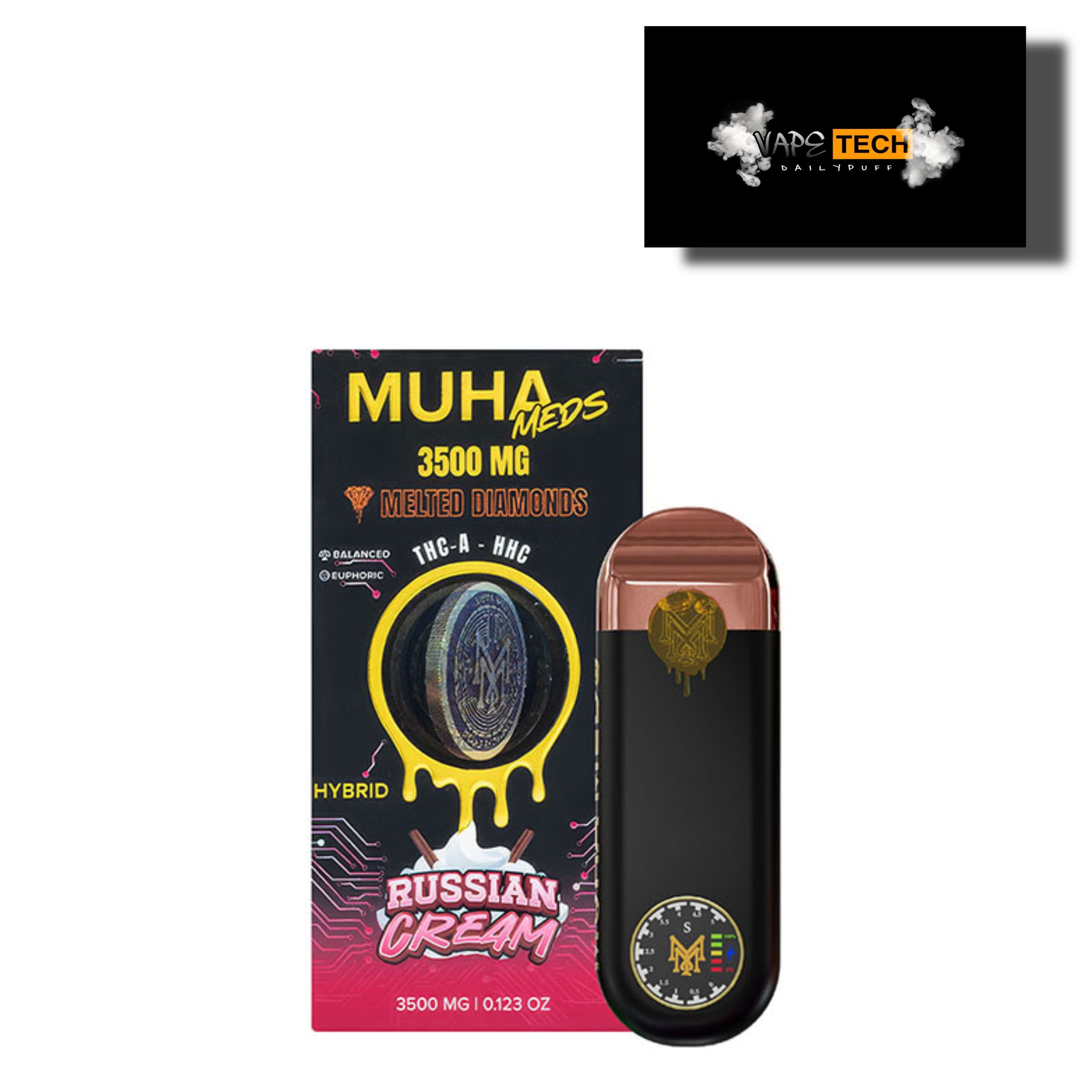 MUHA MEDS 3500MG MELTED DIAMOND DISPOSABLE (NEW STOCKS)