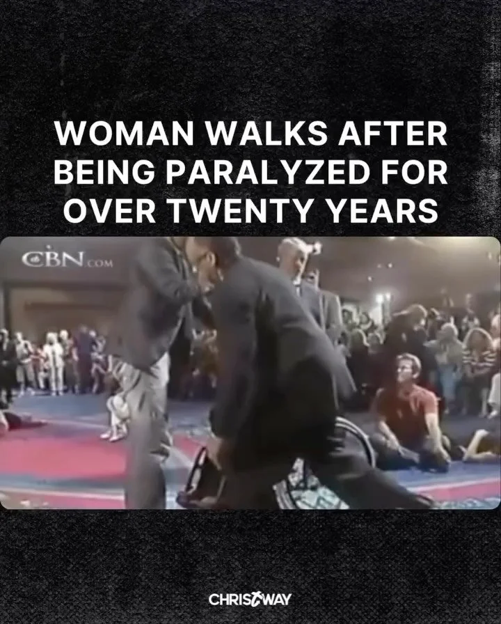 Queen, Jesus heals.
Delia Knox was paralyzed in a car accident on Christmas Day in 1987. Doctors said she’d never walk again. But after 22 years in a wheelchair, she stood up and walked during a church service  not because science changed, but