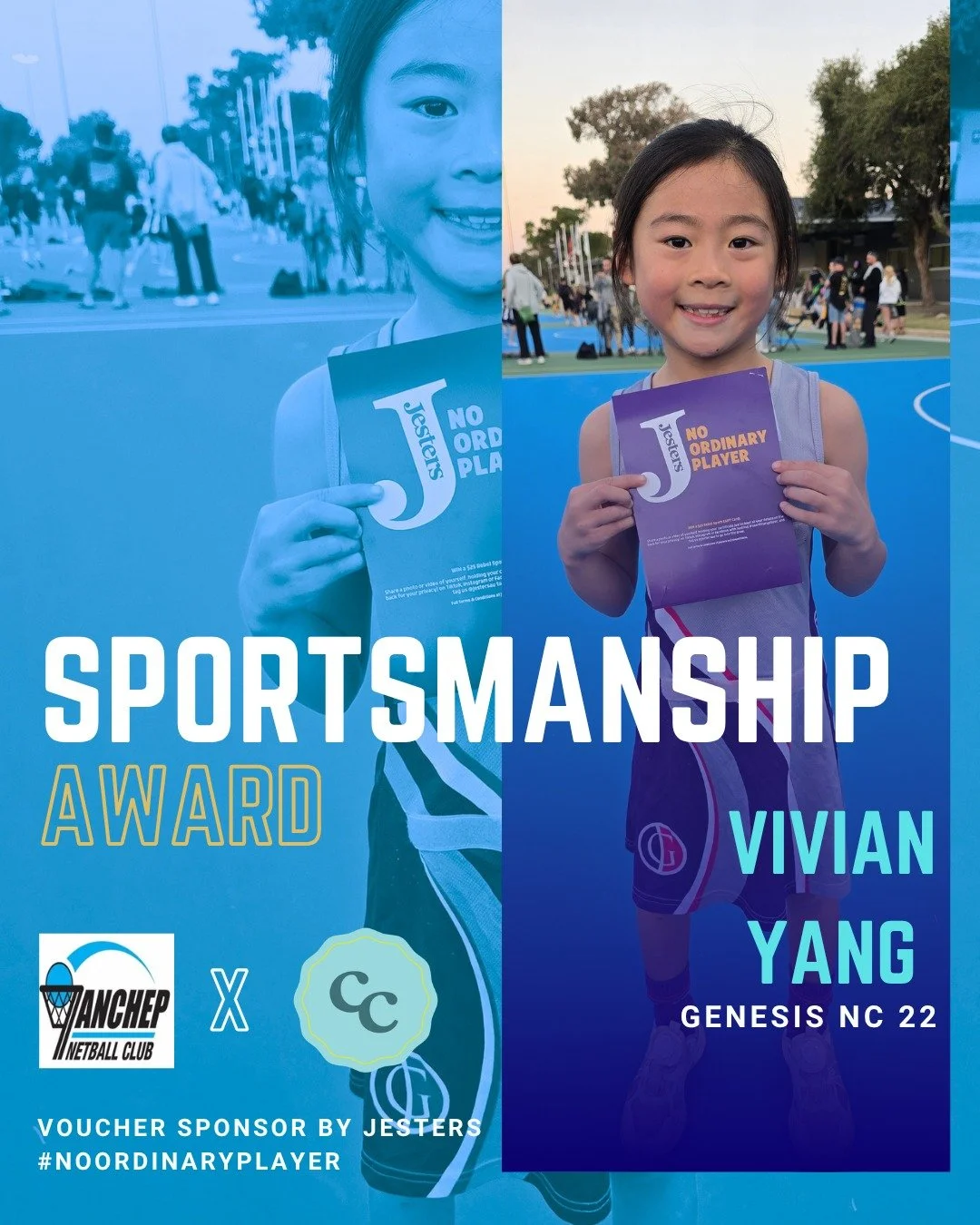 💙 SPORTSMANSHIP AWARD 💙
At Yanchep Netball Club, we believe netball is about more than just the scoreboard &mdash; it&rsquo;s about respect, integrity and the way we lift each other up on and off the court 🙌
In partnership with @capricornconveyanc