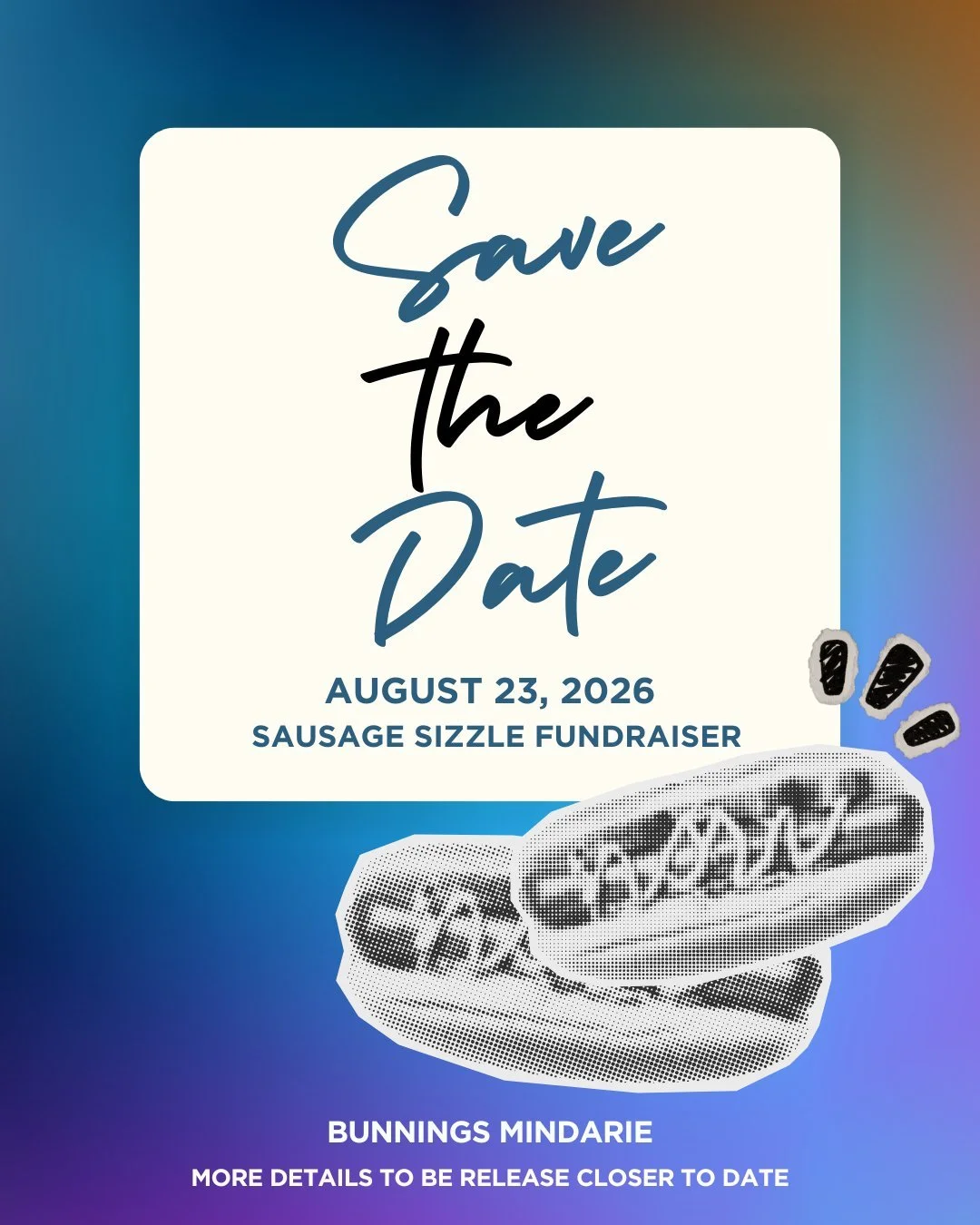 📆 Save the date! YNC Annual Sausage Sizzle Fundraiser
📍Bunnings Mindarie

Stay tyned for more details to be release closer to date!