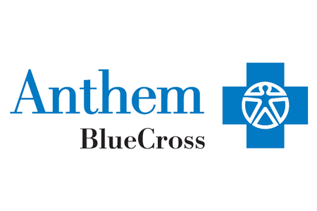 Anthem Blue Cross logo with blue cross and circular design