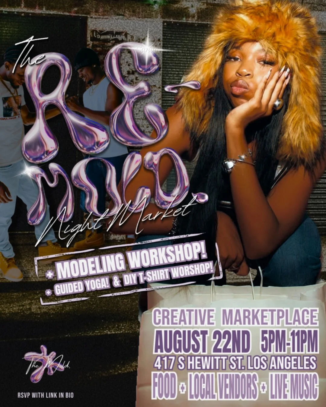 THE RE-MOLD. NIGHT MARKET IS BACK! 💜♻️ RSVP or apply to be a vendor with the link in our bio 🔗

We&rsquo;re inviting local creatives, collectors, trendsetters, and the community to Re-Mold. the trends 🖊️ while supporting and giving back to their c