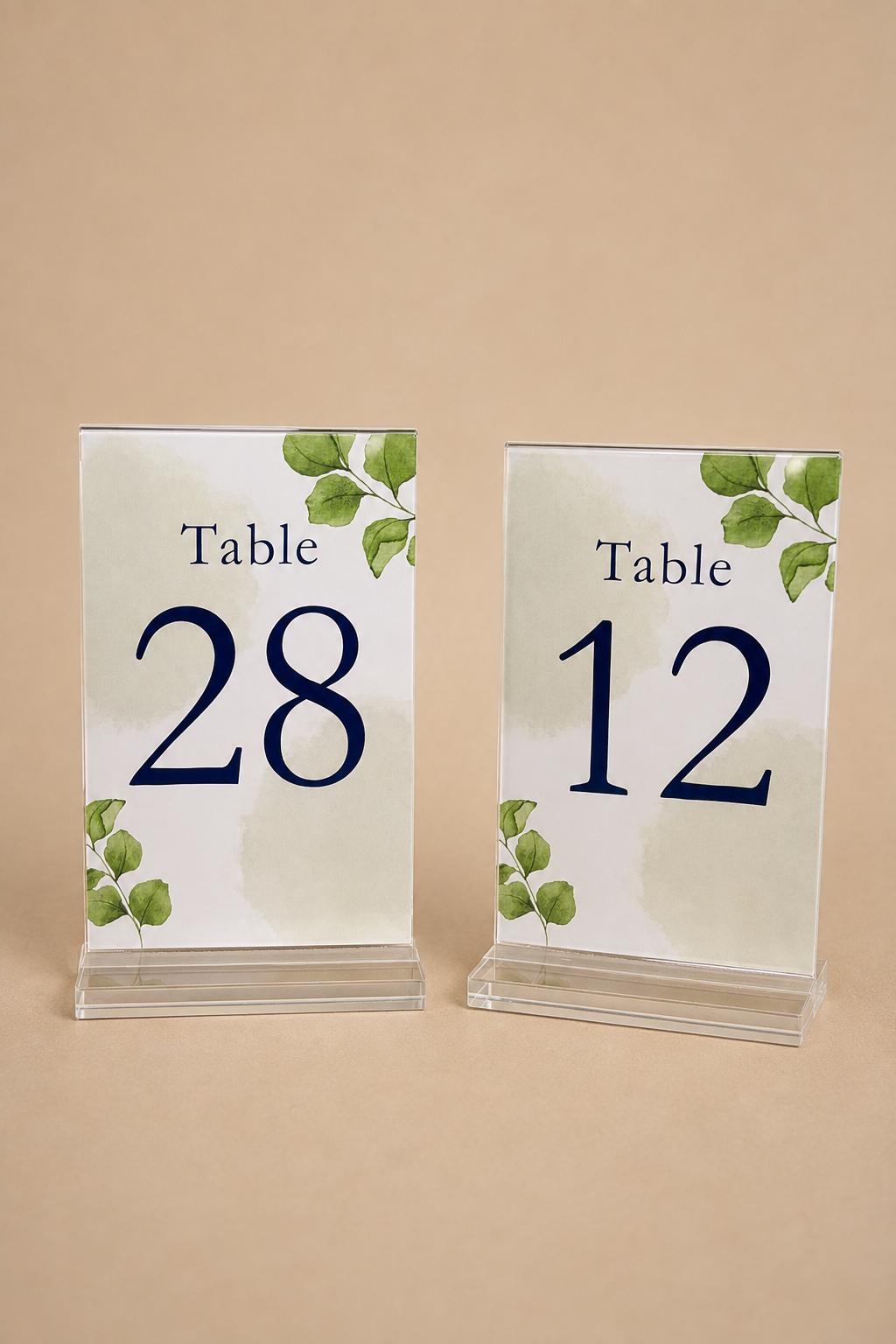 Table Numbers | 4" x 6" Design Pictured | $1/ea | #1-28 available
