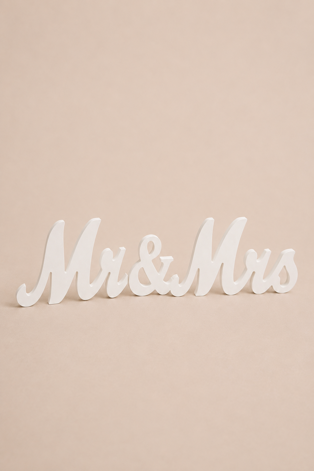 Mr & Mrs Signage | 5" tall, self-standing | $10 | 1 available