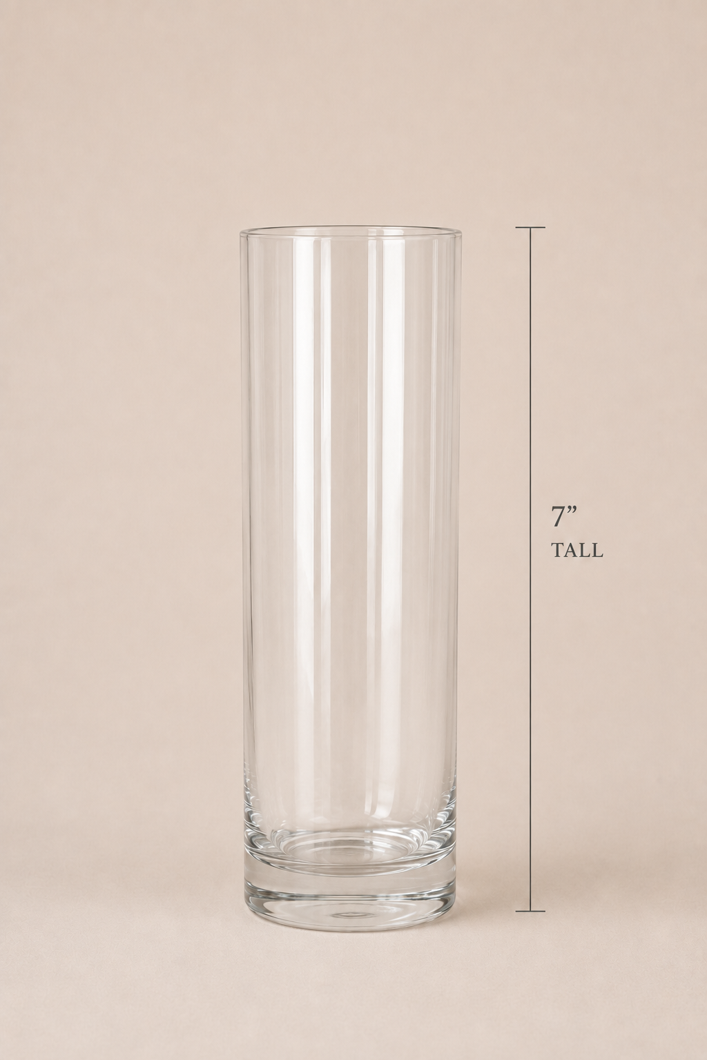 Clear Vases | 7" Tall | $2/ea | 25 available