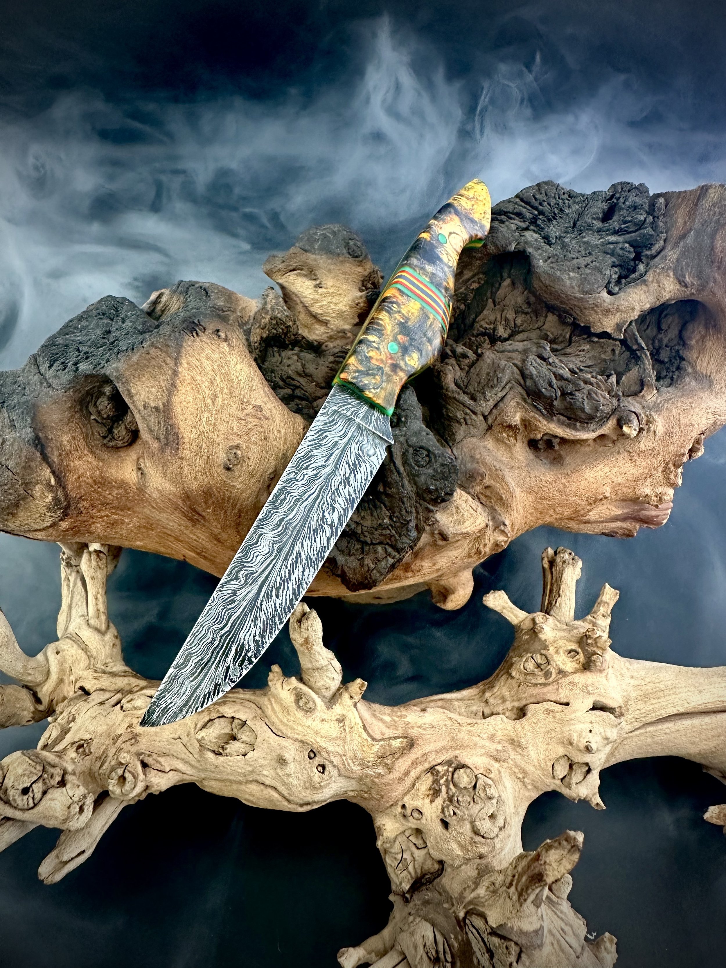 Feather Pattern utility knife