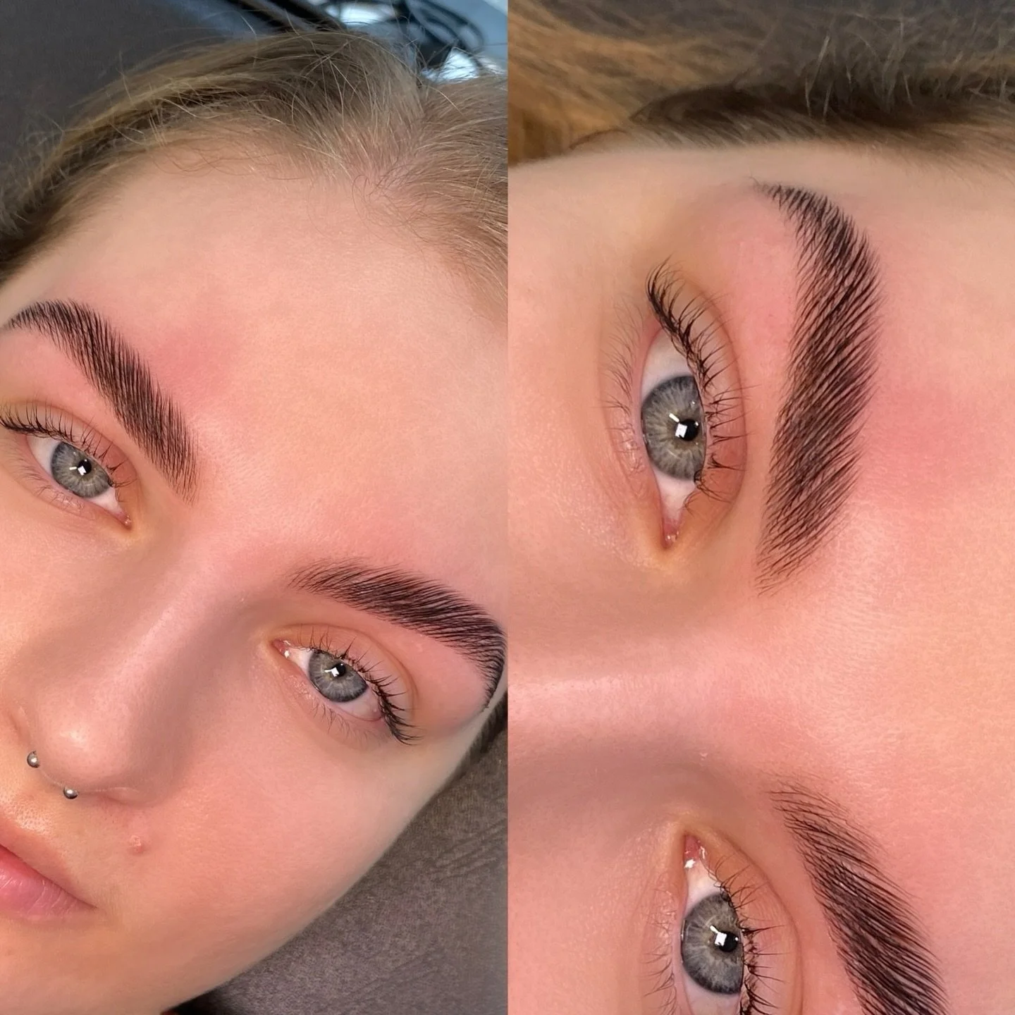 Magic away from the needle.

Not every transformation requires tattooing.
Brow dye, lamination, and lash lifts can create structure, depth, and balance using your natural hair and lashes when done correctly.
Thoughtful techniques. Personalised result