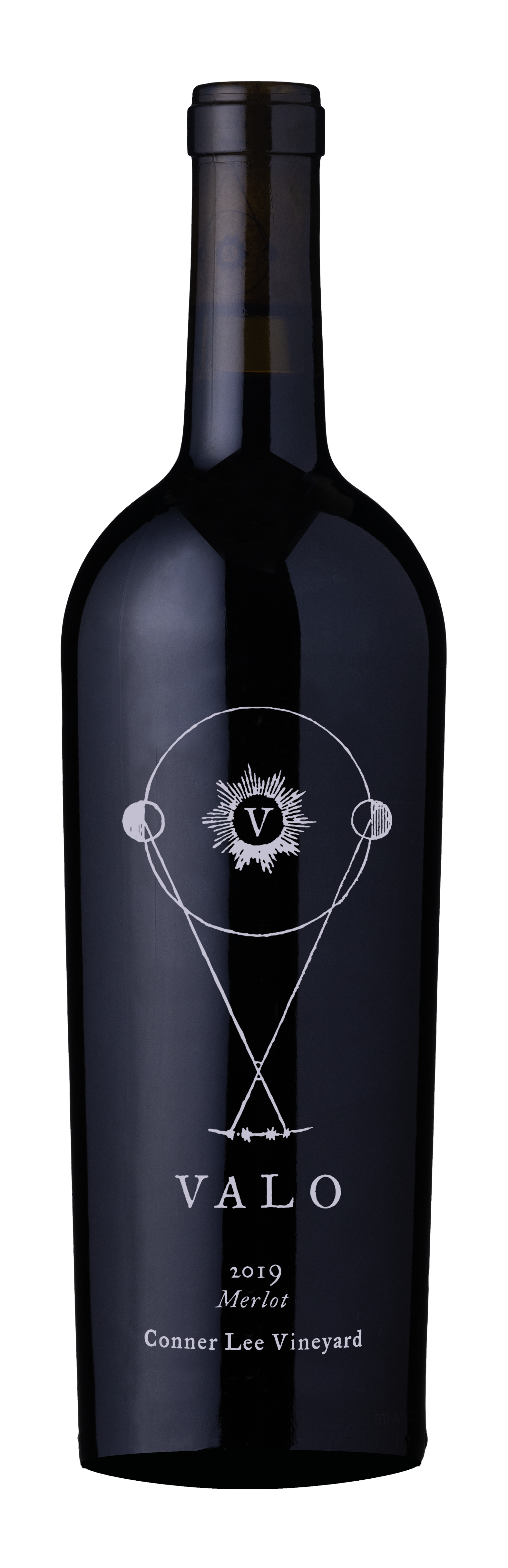 Valo Merlot wine bottle