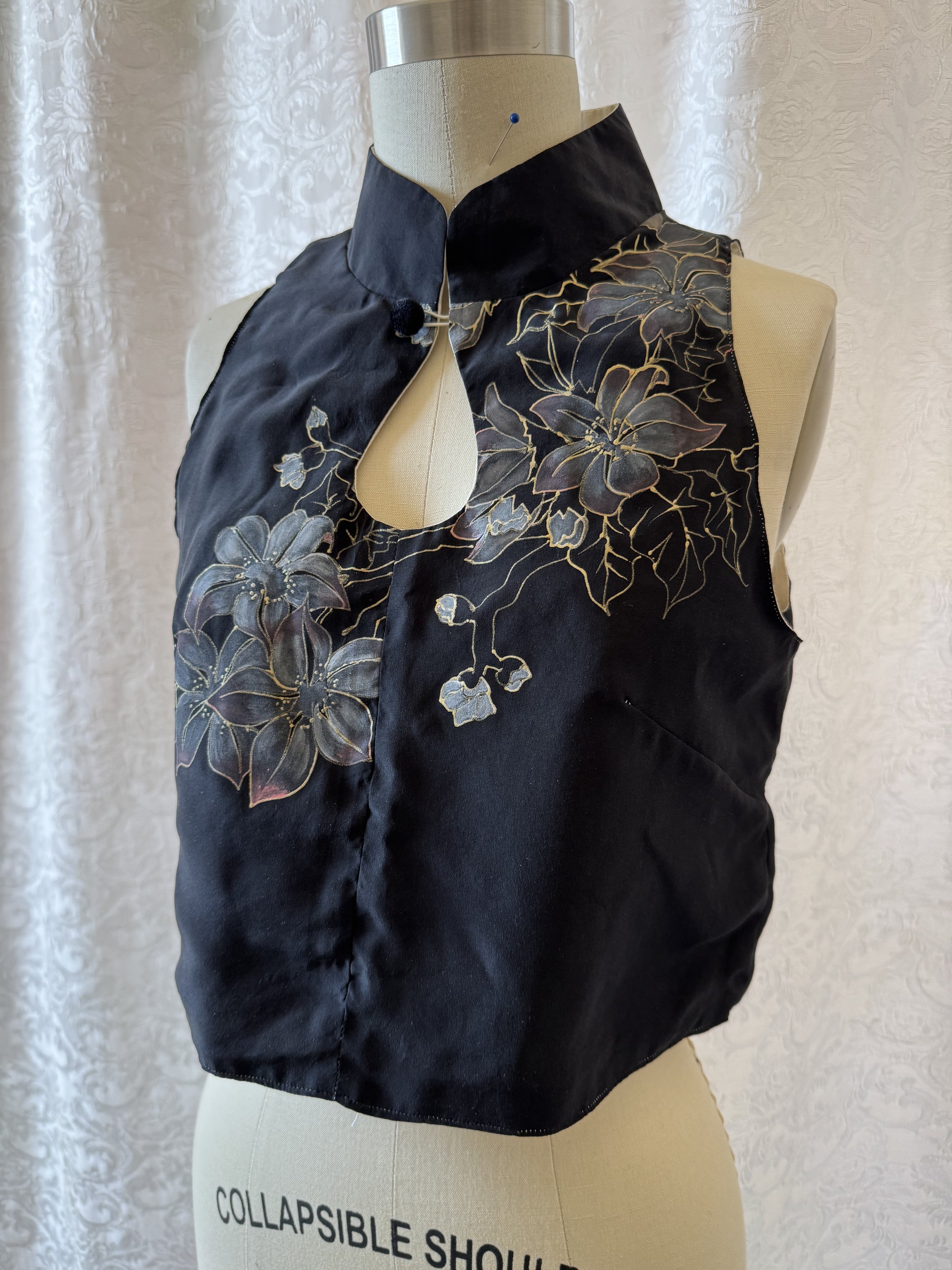 Painted Magnolia Teardrop Top (S) - SOLD