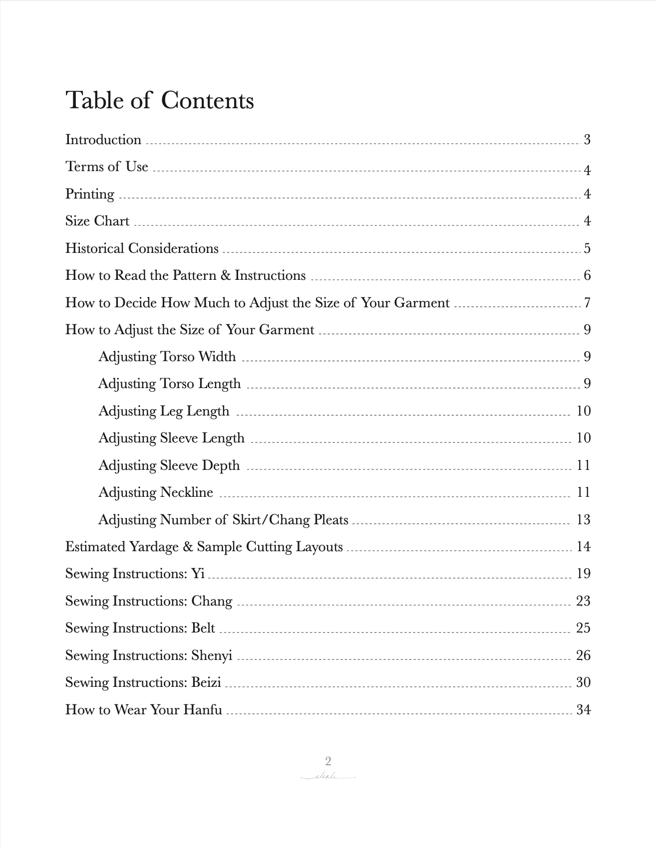 Hanfu Sewing Pattern Table of Contents.png