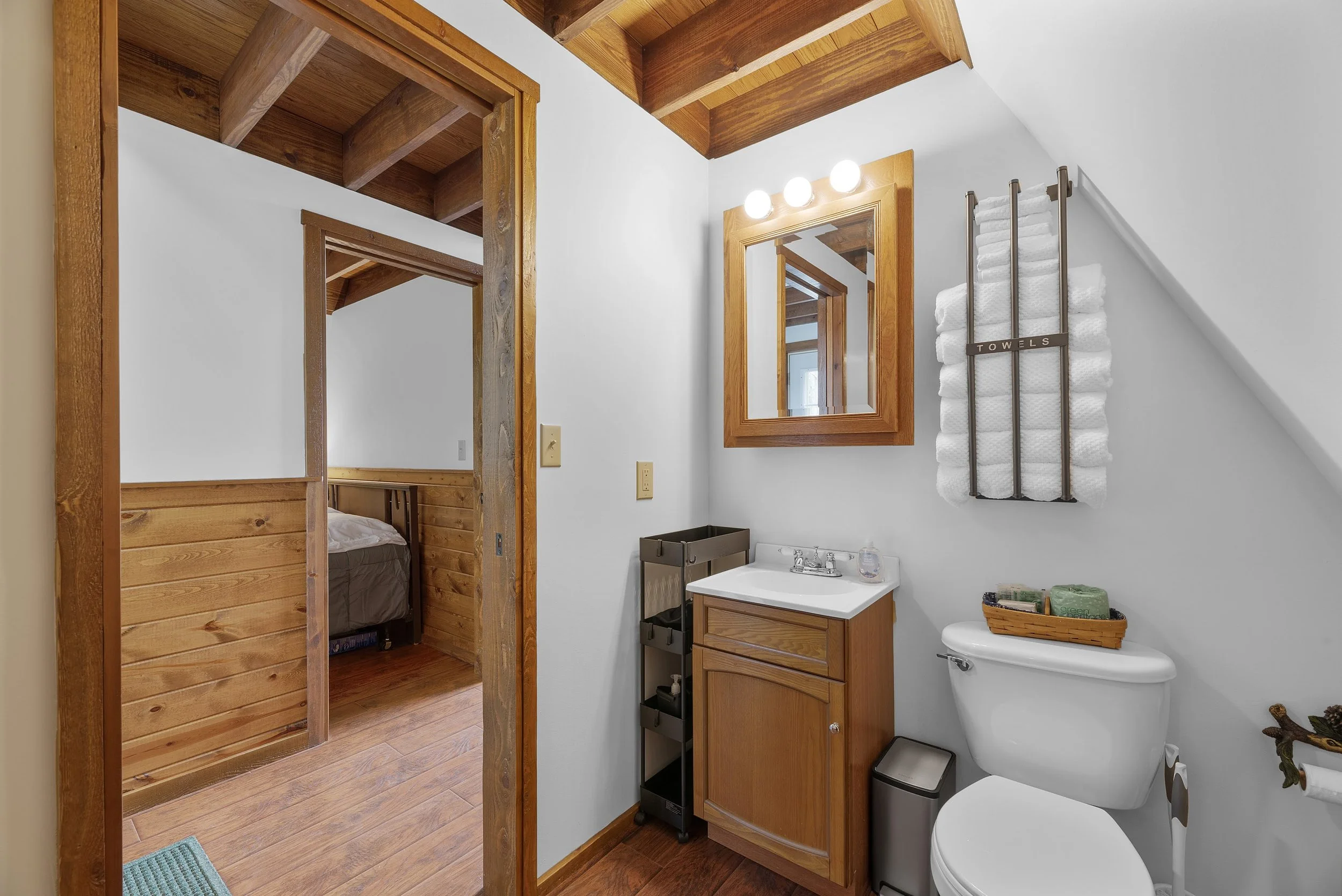 A-Frame Bathroom - Hocking Hills A-Frame Cabin.jpg