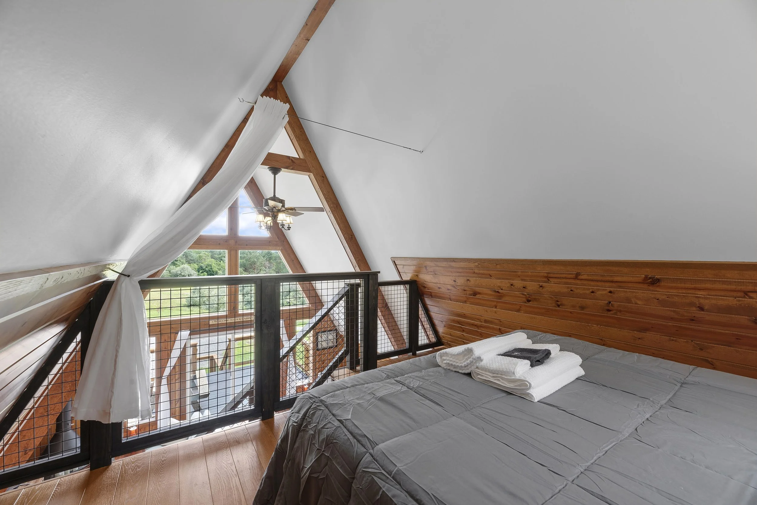 A-Frame Loft Bedroom - Hocking Hills A-Frame Cabin.jpg