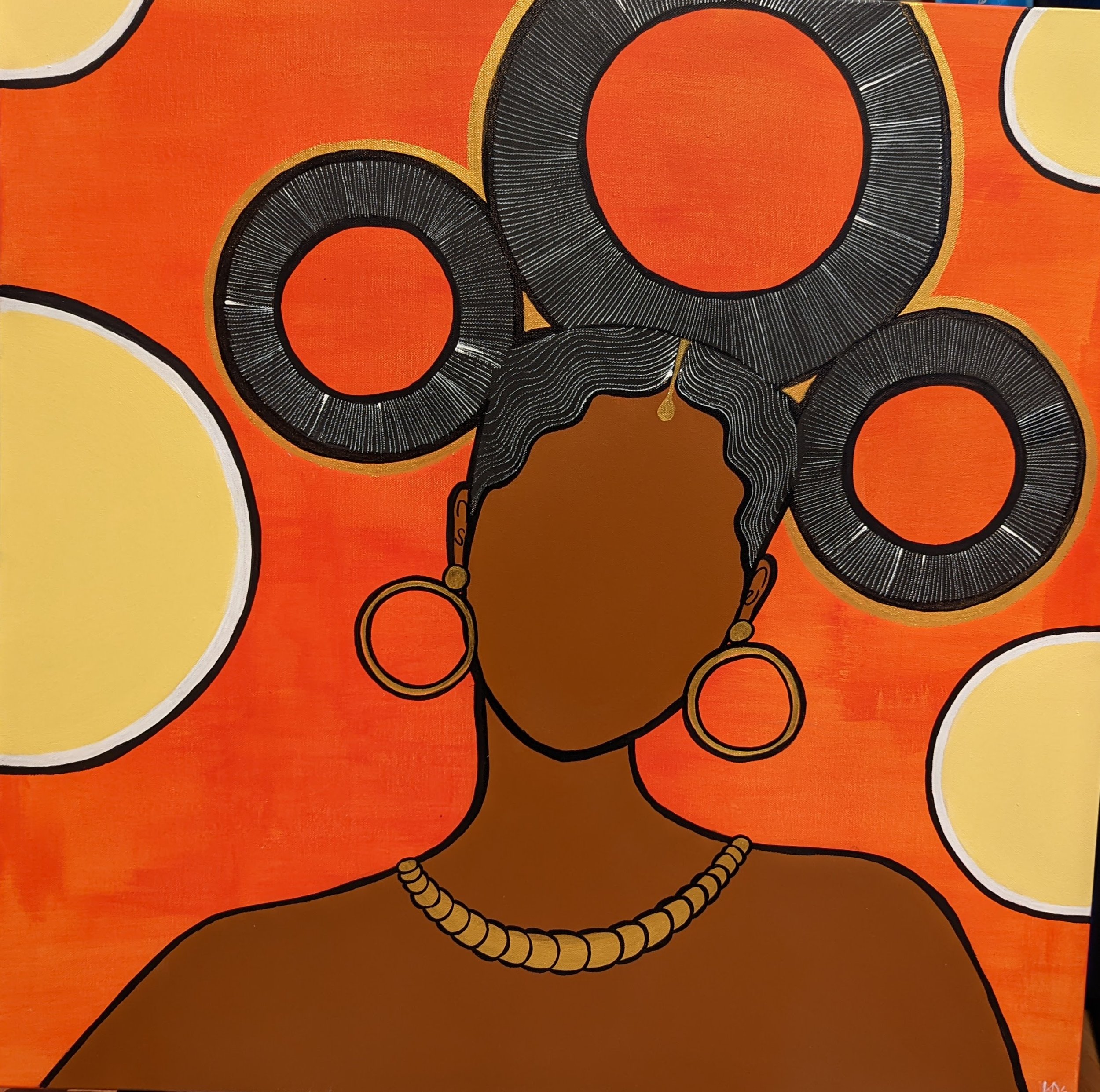 Goddess of Infinity, 2022, 30" x 30", Acrylic