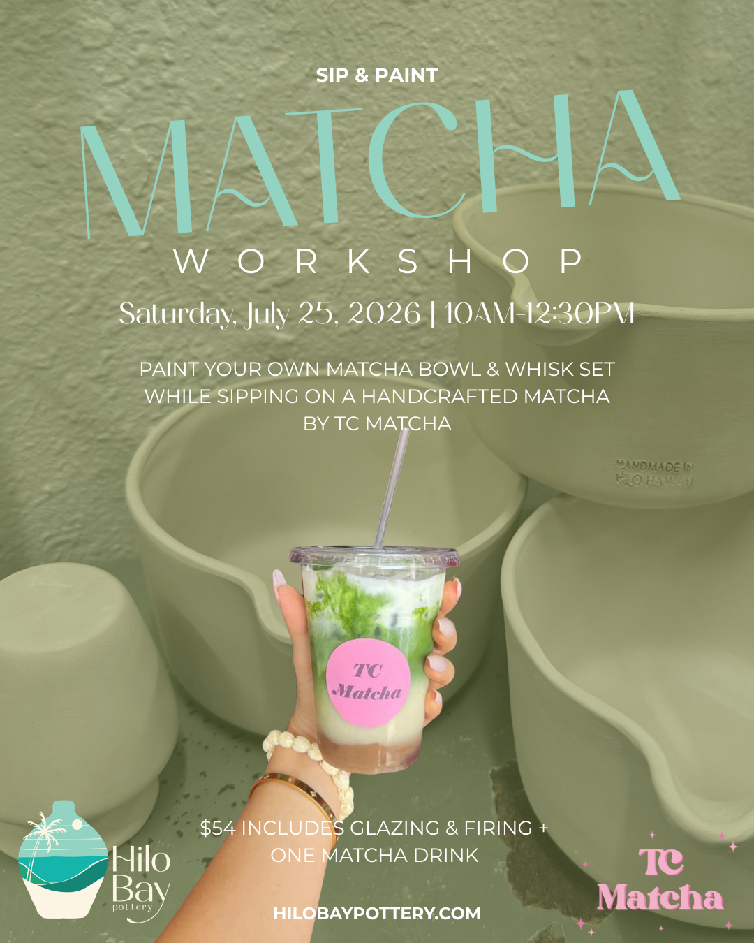 Paint Your Own Matcha Bowl &amp; Whisk Set 