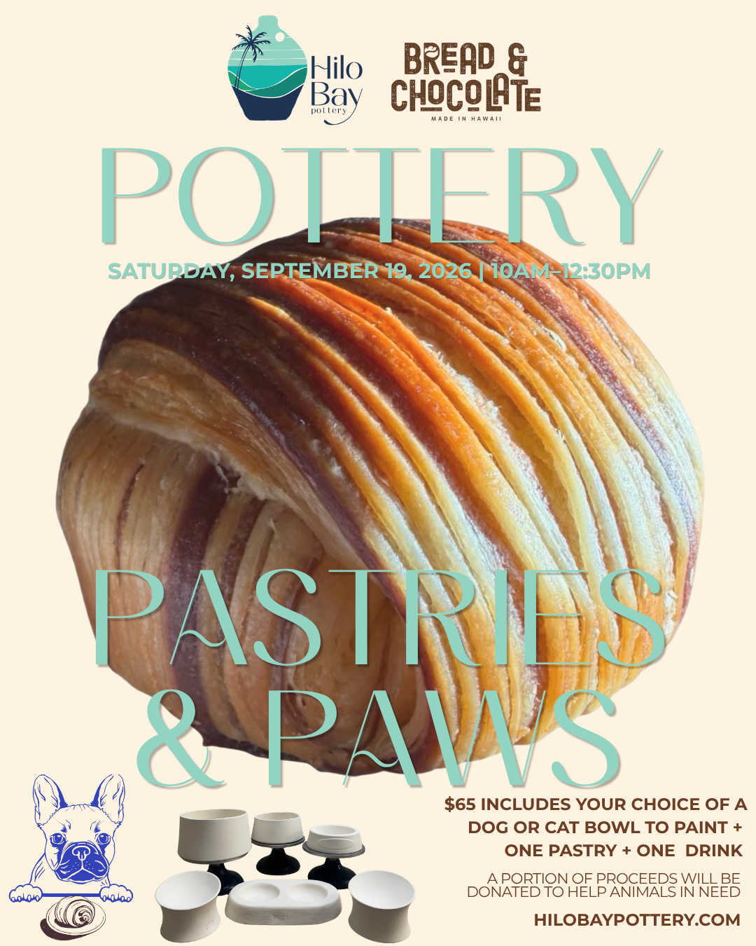Pottery, Pastries &amp; Paws