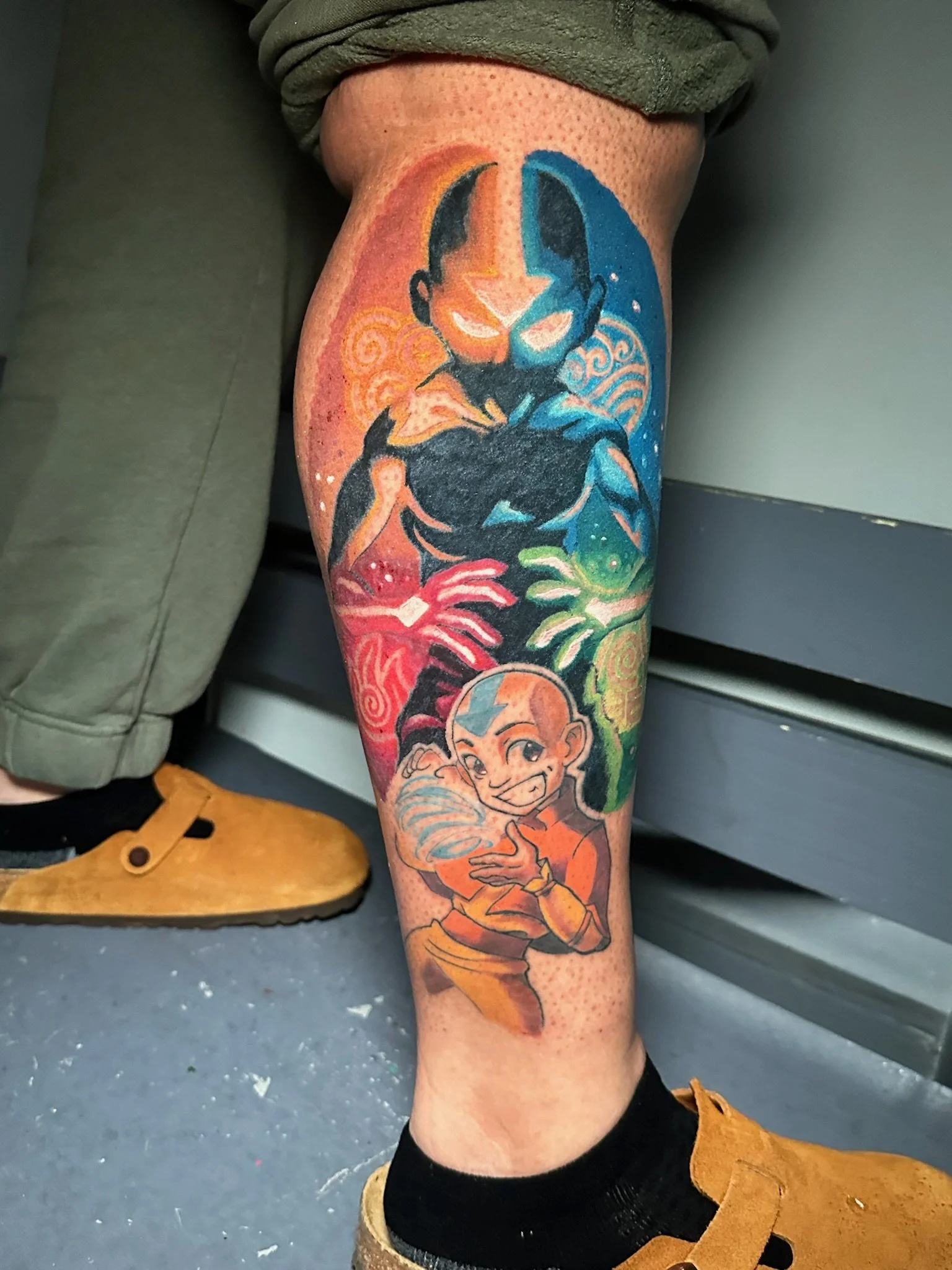 atlanta leg tattoo design