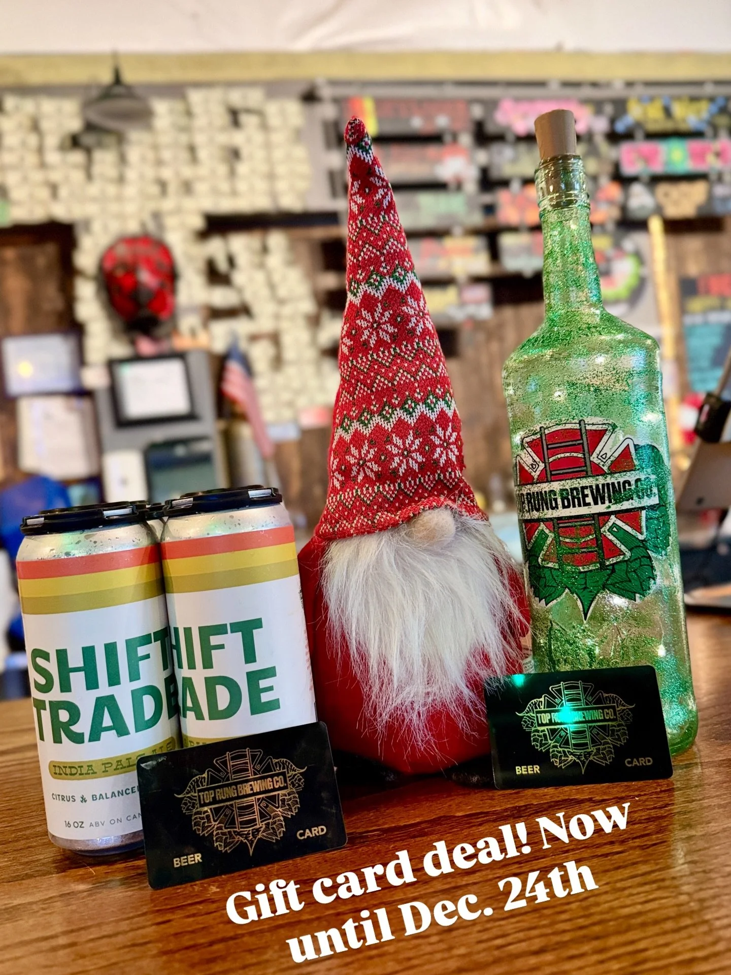 🎄 Top Rung Nation &mdash; it&rsquo;s crunch time! 🎄

Still looking for a last-minute gift that&rsquo;ll get your beer lover excited? We&rsquo;ve got you covered 🍻

🎁 LIMITED-TIME Gift Card Special
For every $50 loaded onto a Top Rung gift card, w