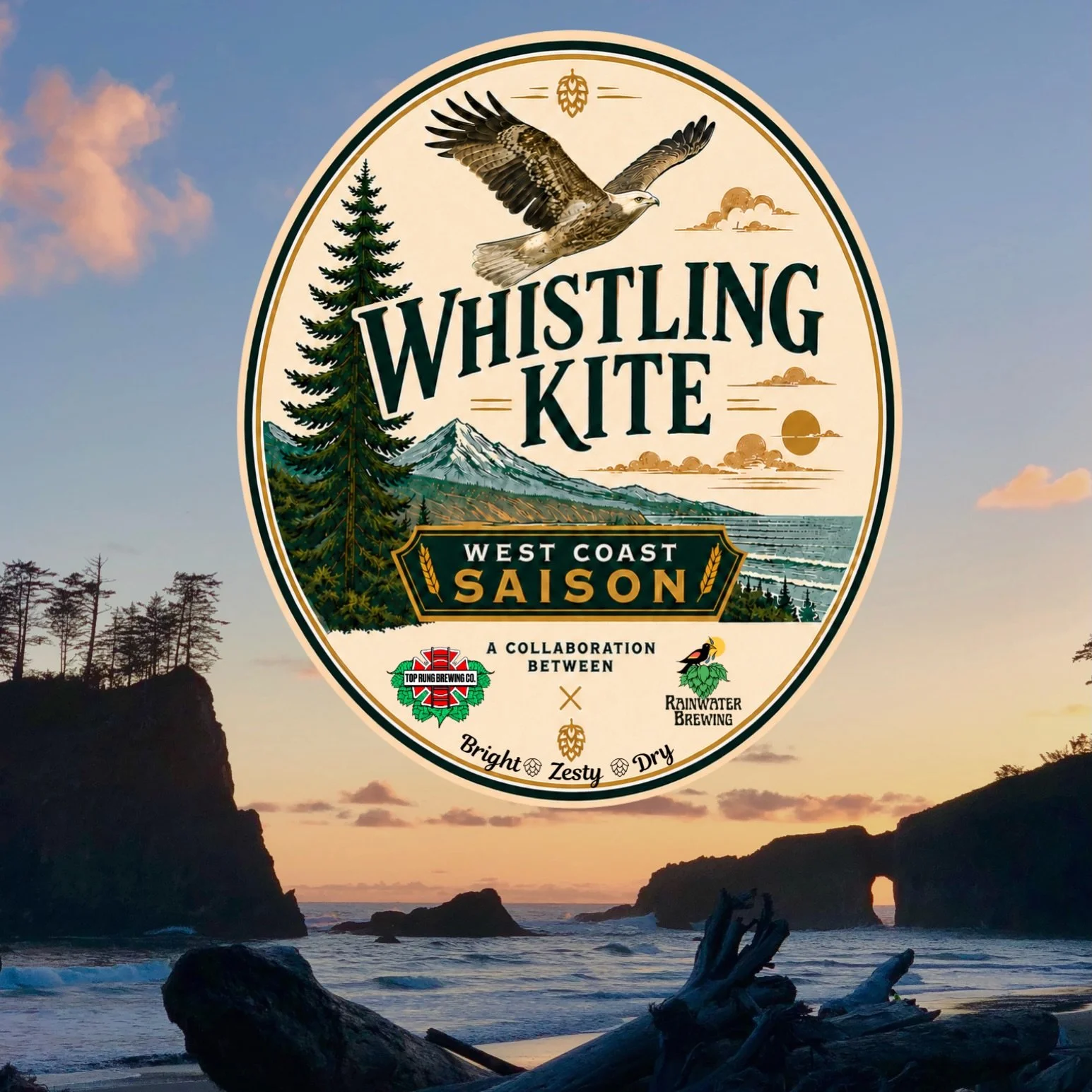 🍻 NEW COLLAB RELEASE! 🍻

Meet Whistling Kite &mdash; our new West Coast Saison brewed with our friends at Rainwater Brewing.

This one is extra special because @rainwater_brewing is run by Gavin, a former Top Rung brewer now running his own spot. R