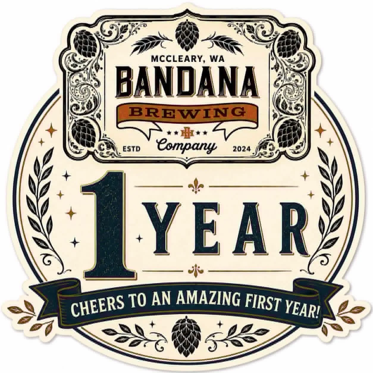 Happy 1st anniversary to the gang at @bandanabrewingco !