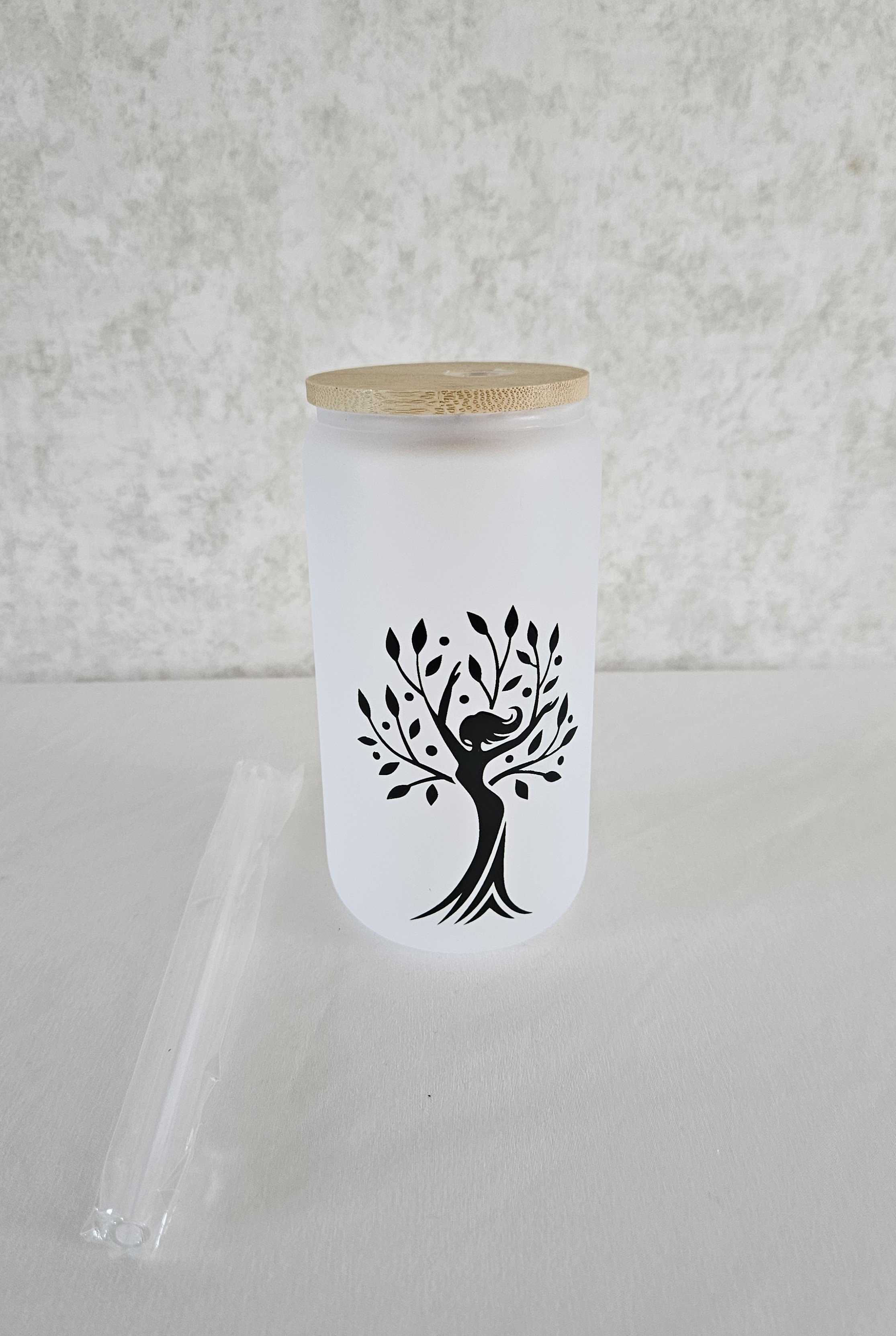 Frosted Glass Tumbler (Life of Joy Logo)