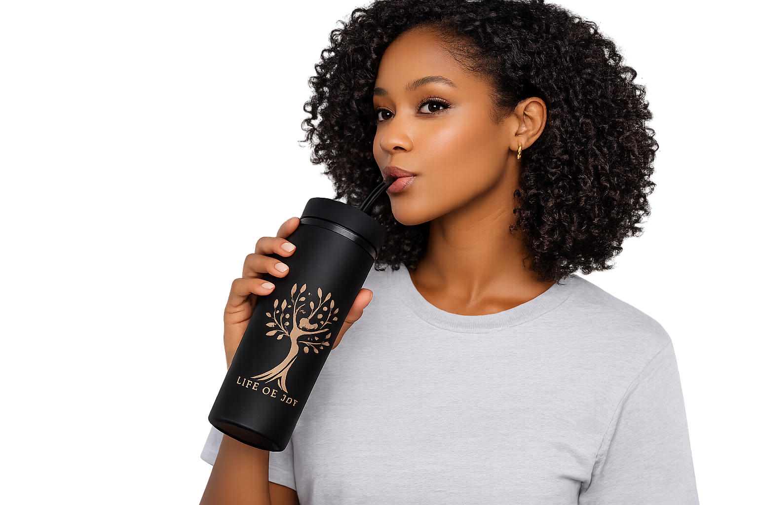 Life of Joy Skinny 16 oz Tumbler with Straw