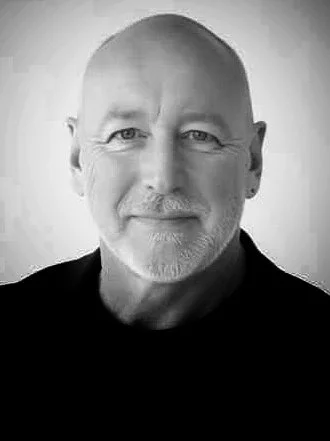 Black and white portrait of Nick Suthers Core Vision