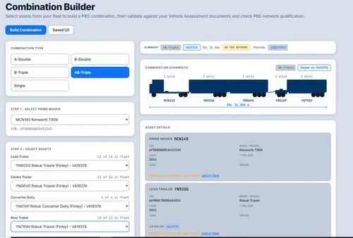 AccrediRoad Dynamic Combination Builder