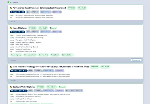 AccrediRoad Route Tracker