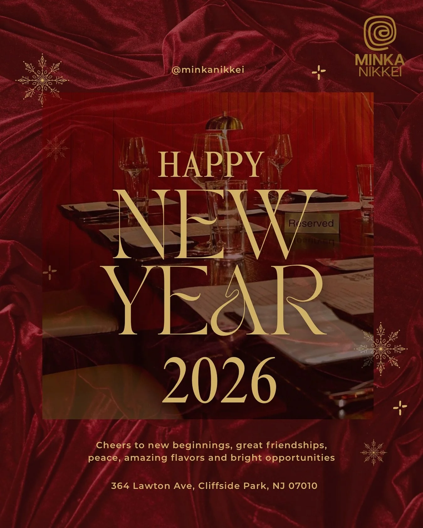 Cheers to new beginnings, wonderful friends, peaceful days, great company, and good food in the year ahead 🥂✨