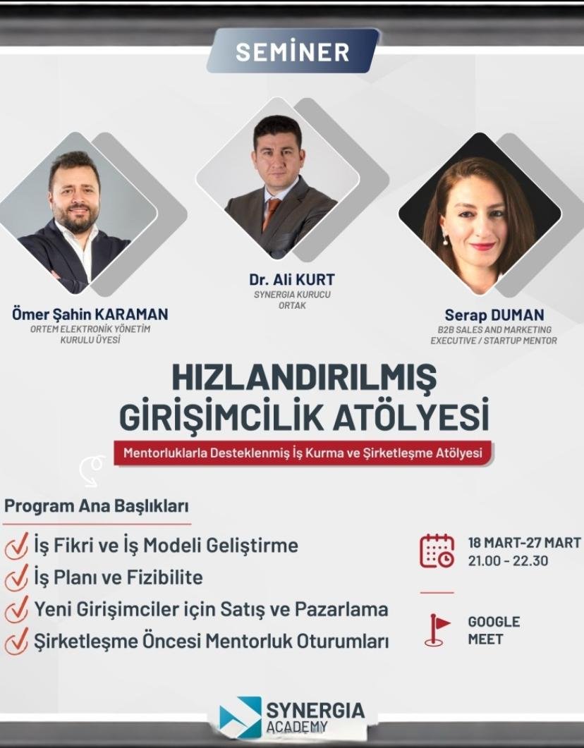 Synergia Hızlandırılmış Girişimcilik Atölyesi
