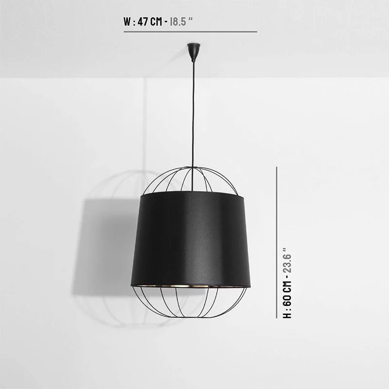 Petite Friture - Lanterna Hanglamp Medium NB. Showroommodel betreft Black & Gold variant.