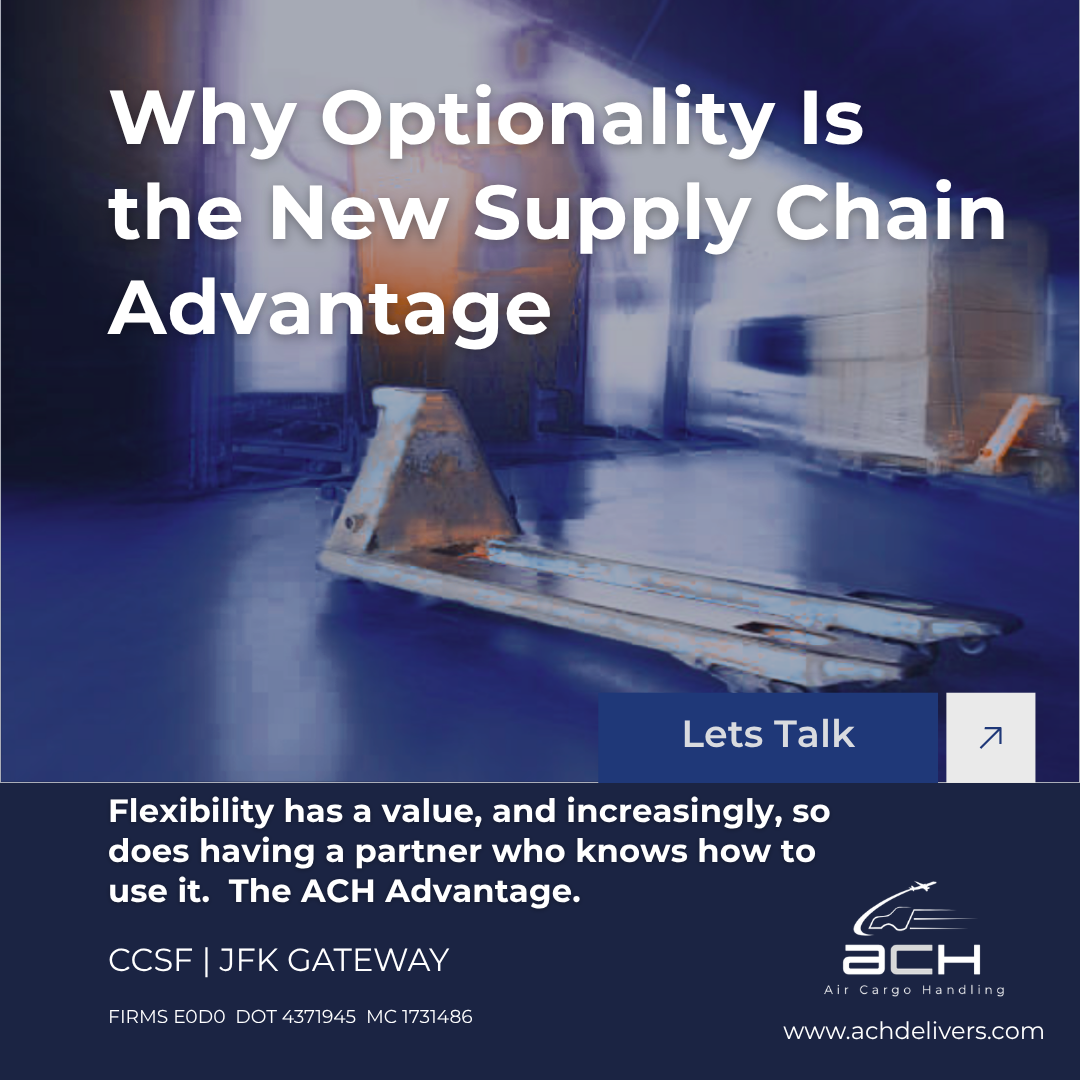 When Efficiency Becomes a Liability: Why Optionality Is the New Supply Chain Advantage