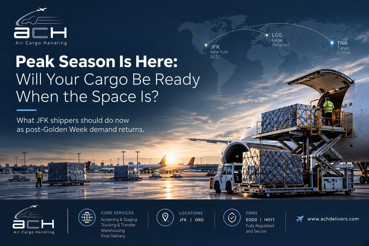 Peak Season Is Here: Will Your Cargo Be Ready When the Space Is?