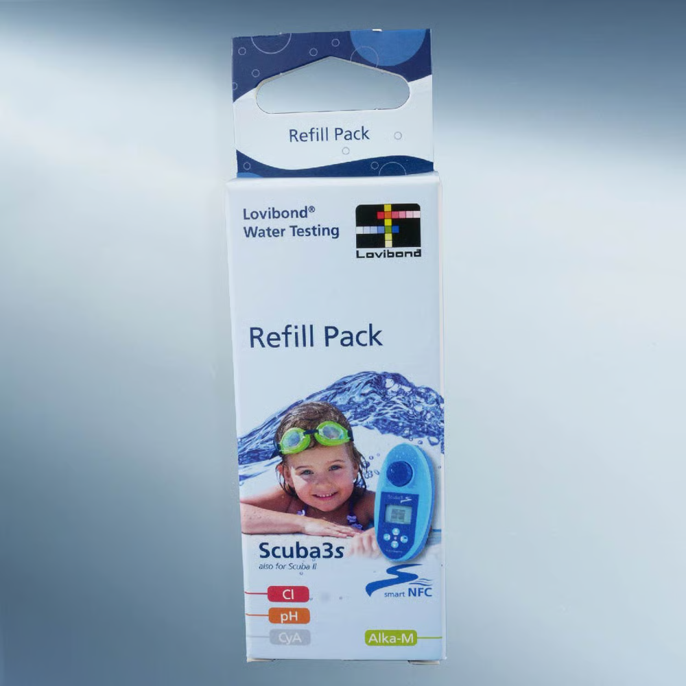 Lovibond Refill Pack for Scuba 3s (Cl2 - pH - Alka-m - CyA)