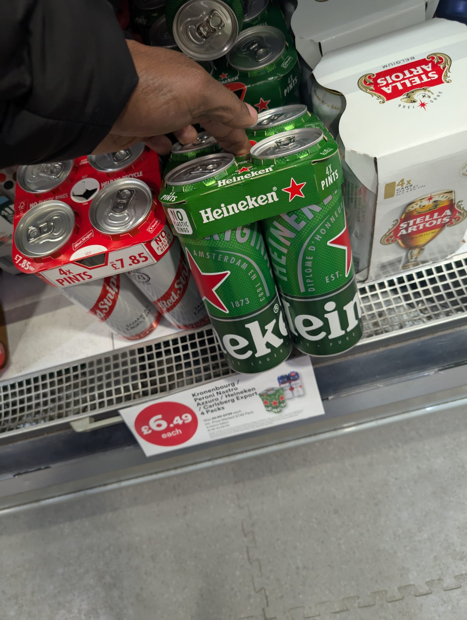 Four cans for less than one pint in a pub.