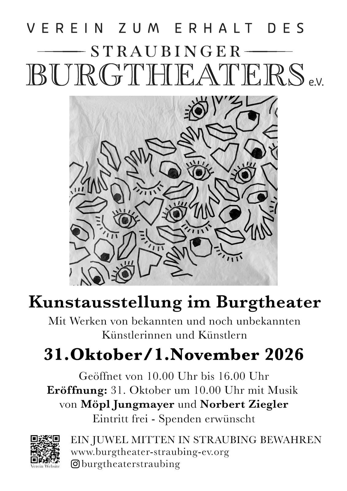 Kunstausstellung im Burgtheater