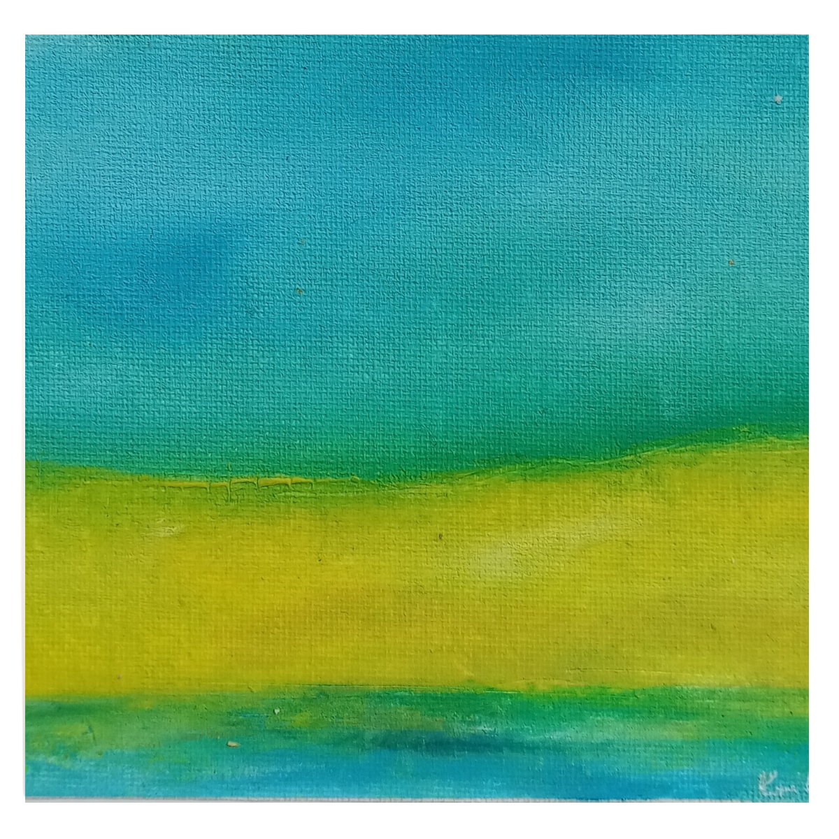 Abstrakte Landschaft auf Papier oder Leinwand