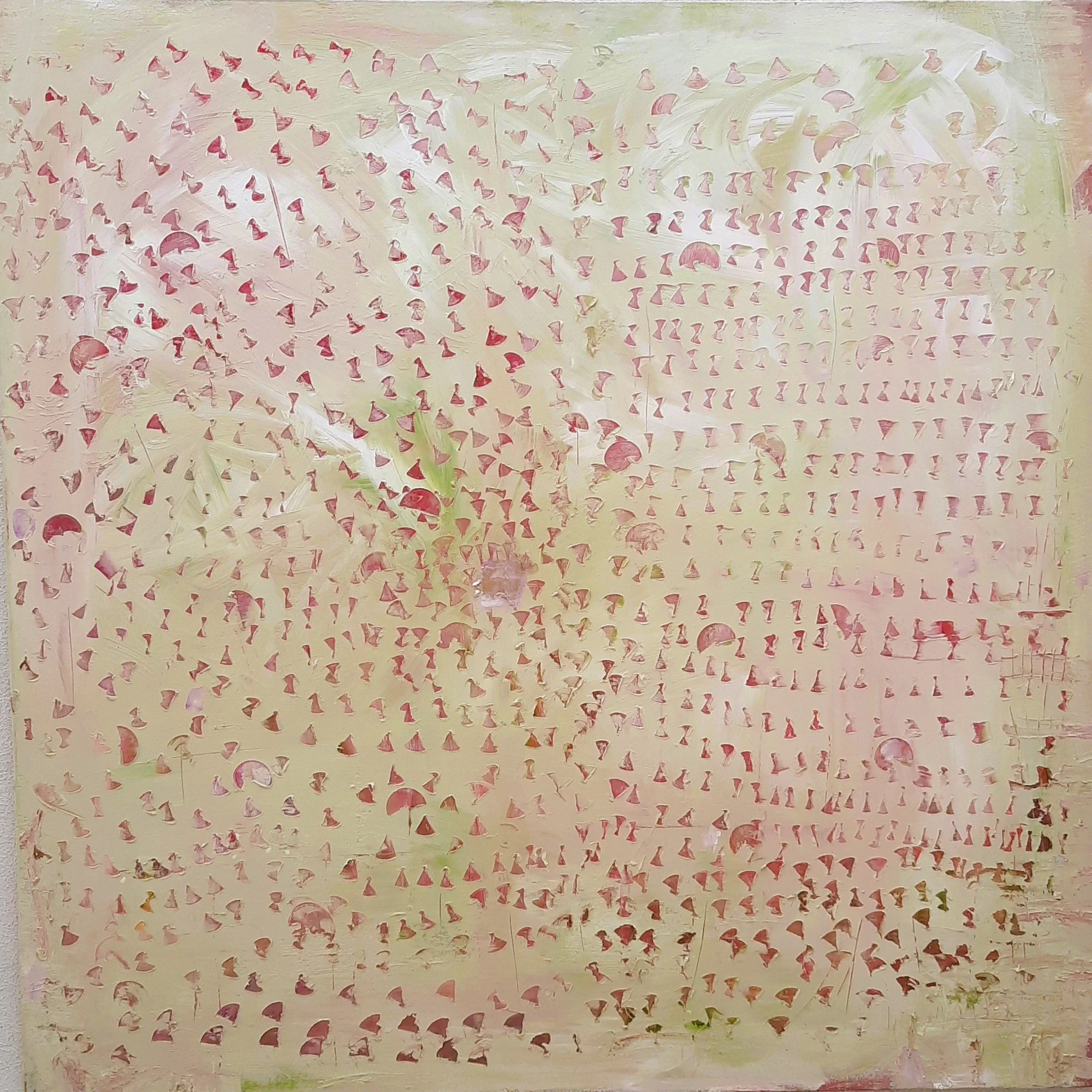 Abstrakte Blumen in Acrly