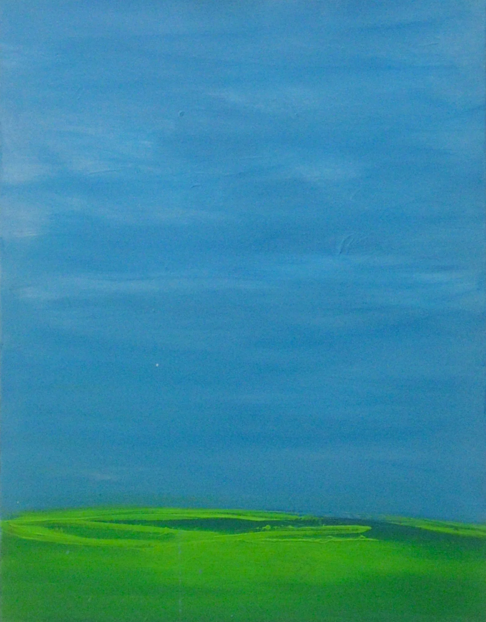 Abstrakte Landschaft auf Papier oder Leinwand